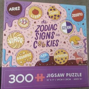 New Zodiac Signs as Cookies 300 Piece Puzzle
